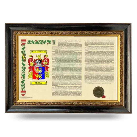 Meddox Armorial Landscape Framed - Heirloom