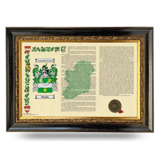 Megahy Armorial Landscape Framed - Heirloom
