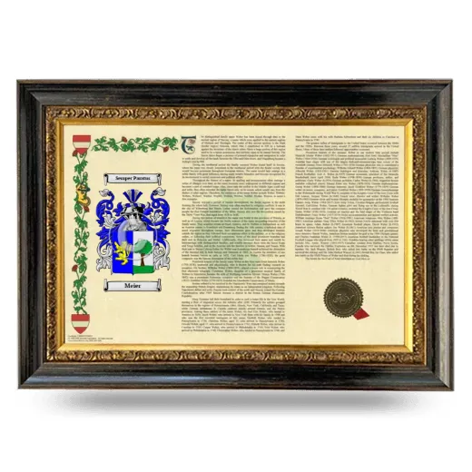 Meier Armorial Landscape Framed - Heirloom