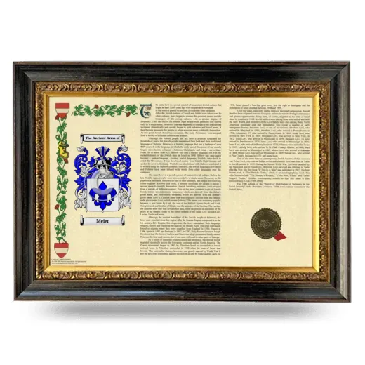 Meier Armorial Landscape Framed - Heirloom