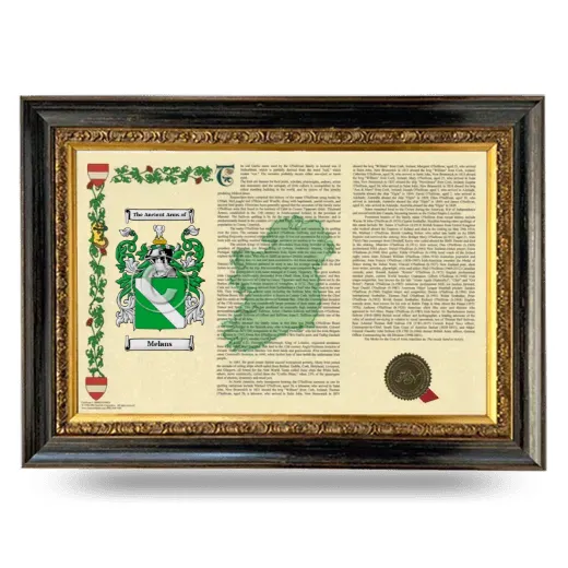Melans Armorial Landscape Framed - Heirloom