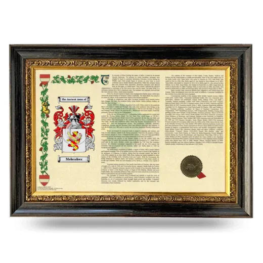 Melendrez Armorial Landscape Framed - Heirloom