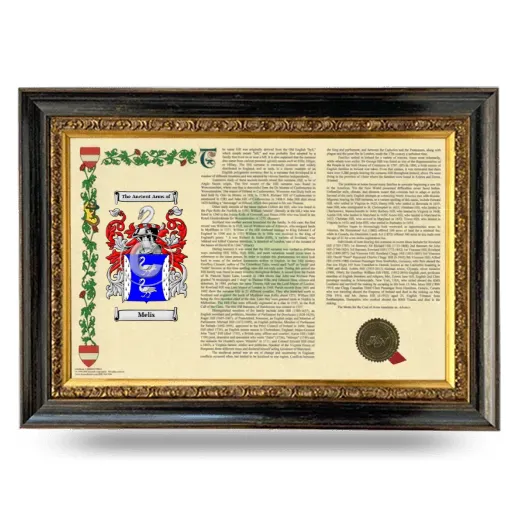 Melis Armorial Landscape Framed - Heirloom