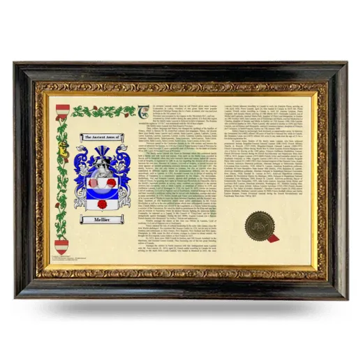 Mellier Armorial Landscape Framed - Heirloom