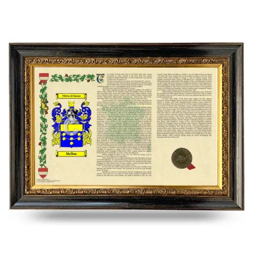 Mellon Armorial Landscape Framed - Heirloom