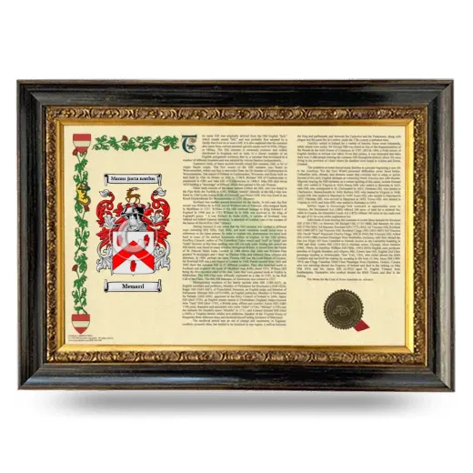 Menard Armorial Landscape Framed - Heirloom
