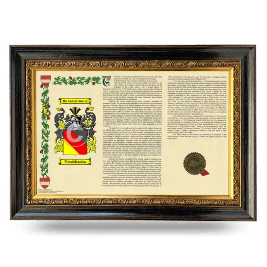Mendelssohn Armorial Landscape Framed - Heirloom