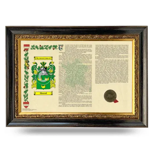 Merced Armorial Landscape Framed - Heirloom