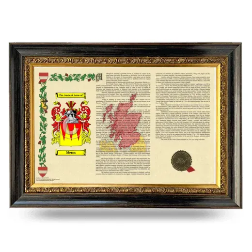 Merns Armorial Landscape Framed - Heirloom