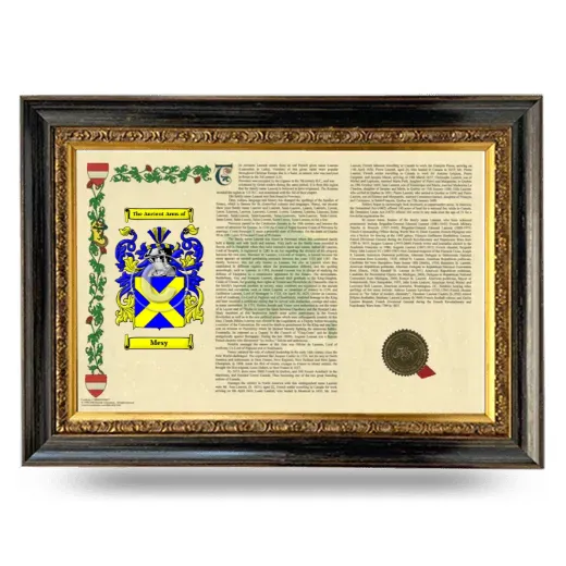 Mesy Armorial Landscape Framed - Heirloom
