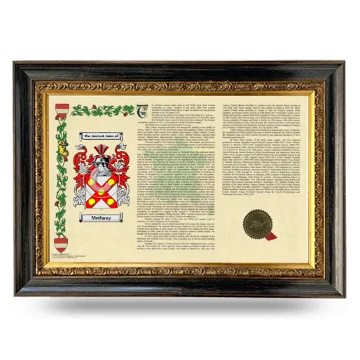 Methany Armorial Landscape Framed - Heirloom