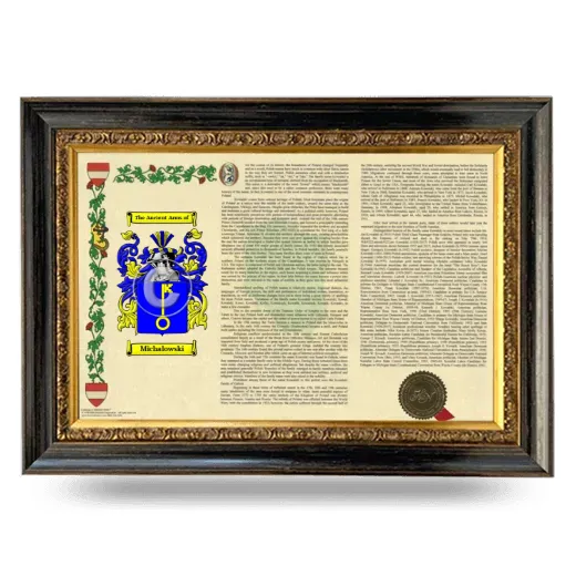 Michalowski Armorial Landscape Framed - Heirloom