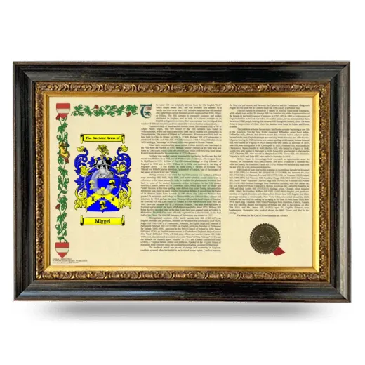 Miggel Armorial Landscape Framed - Heirloom