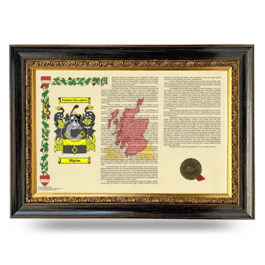 Migion Armorial Landscape Framed - Heirloom