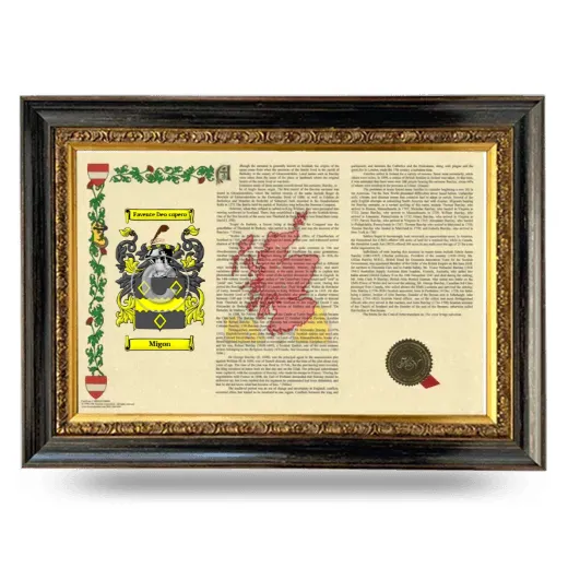 Migon Armorial Landscape Framed - Heirloom