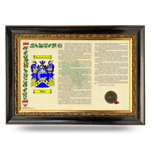 Mihail Armorial Landscape Framed - Heirloom