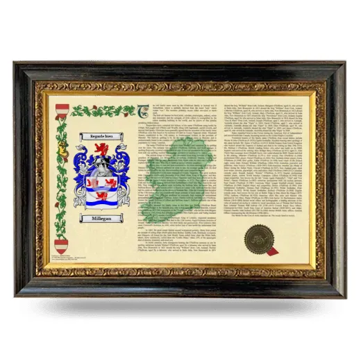 Millegan Armorial Landscape Framed - Heirloom
