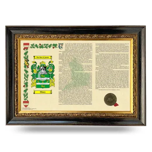 Mincy Armorial Landscape Framed - Heirloom