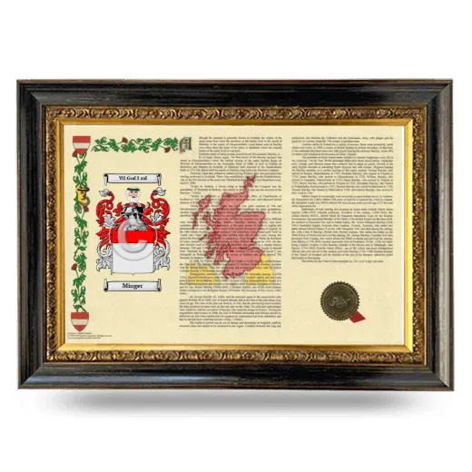Minger Armorial Landscape Framed - Heirloom