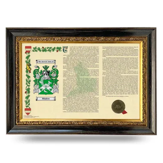 Miniver Armorial Landscape Framed - Heirloom