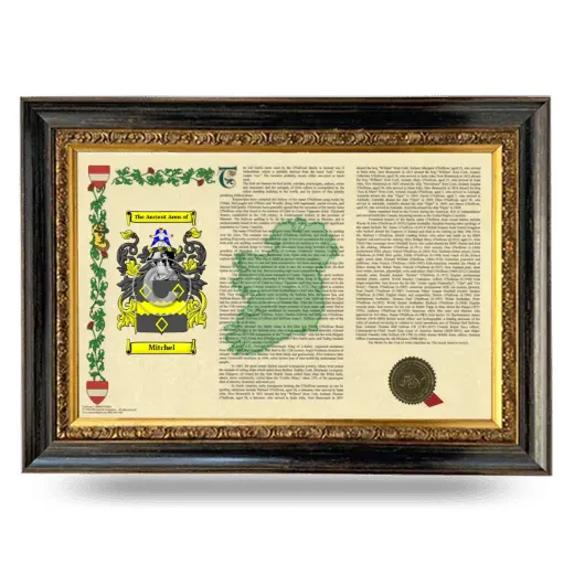 Mitchel Armorial Landscape Framed - Heirloom