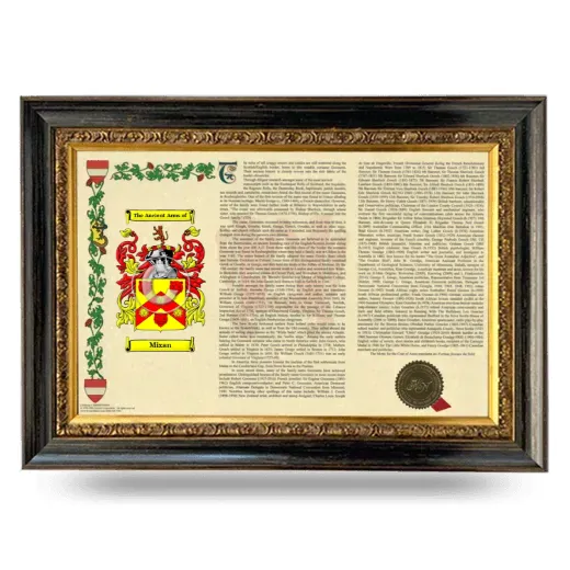 Mixan Armorial Landscape Framed - Heirloom