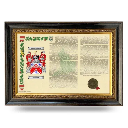 Moncher Armorial Landscape Framed - Heirloom