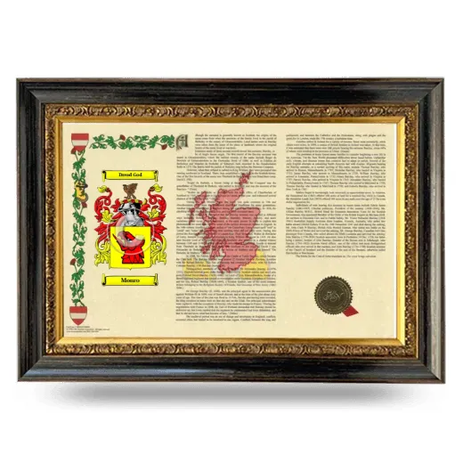 Monro Armorial Landscape Framed - Heirloom