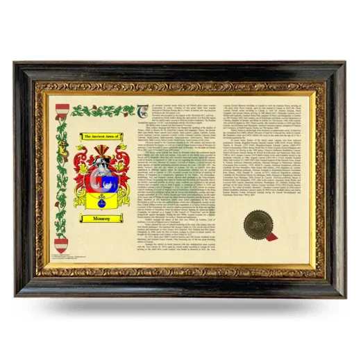 Monroy Armorial Landscape Framed - Heirloom
