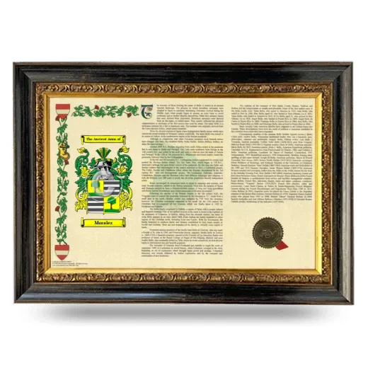 Moralez Armorial Landscape Framed - Heirloom