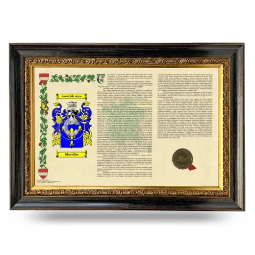 Moralles Armorial Landscape Framed - Heirloom