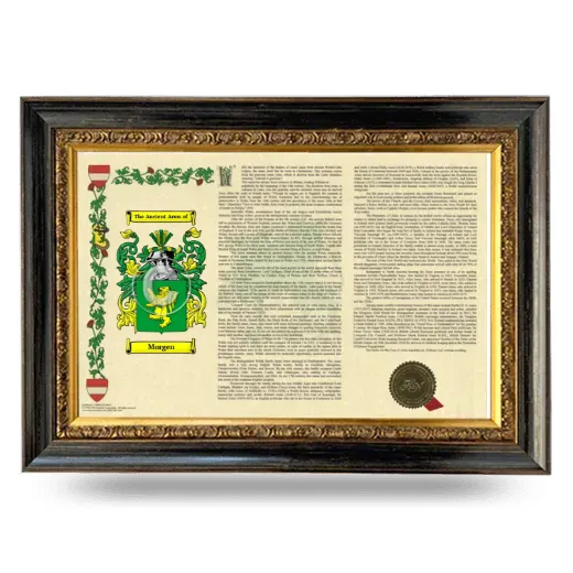 Morgen Armorial Landscape Framed - Heirloom
