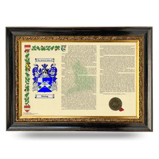 Moring Armorial Landscape Framed - Heirloom