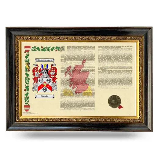 Mortin Armorial Landscape Framed - Heirloom