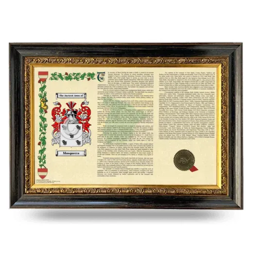 Mosquerra Armorial Landscape Framed - Heirloom