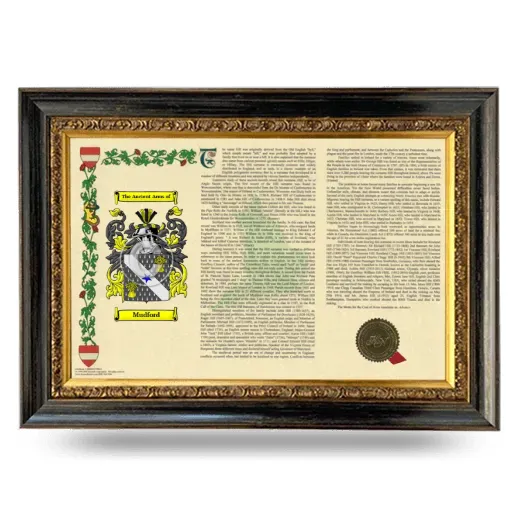 Mudford Armorial Landscape Framed - Heirloom
