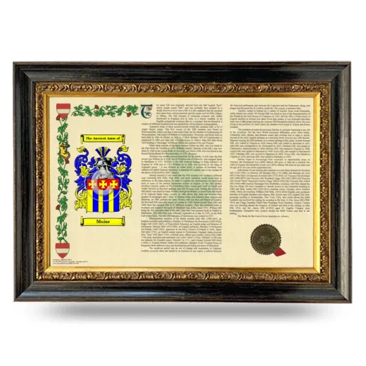 Muise Armorial Landscape Framed - Heirloom