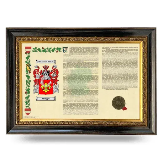 Munger Armorial Landscape Framed - Heirloom