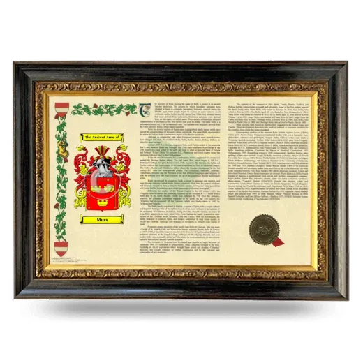 Murs Armorial Landscape Framed - Heirloom