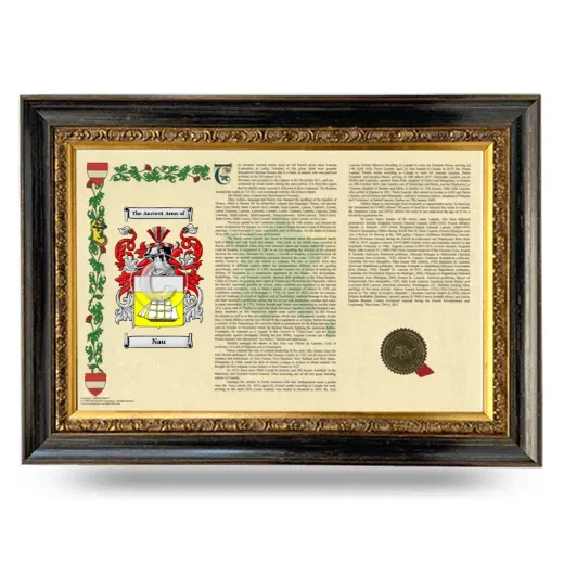 Nau Armorial Landscape Framed - Heirloom