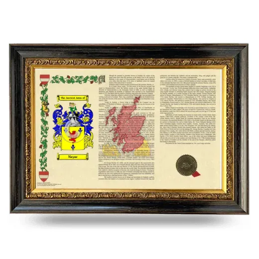 Nayar Armorial Landscape Framed - Heirloom