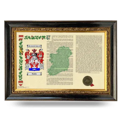 Neales Armorial Landscape Framed - Heirloom