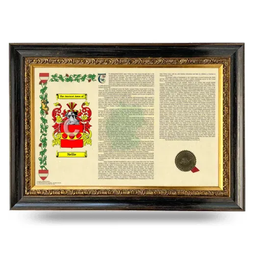 Nellie Armorial Landscape Framed - Heirloom