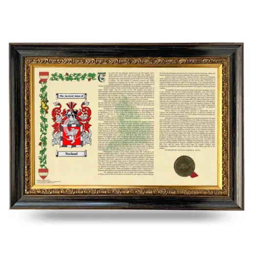 Nerland Armorial Landscape Framed - Heirloom