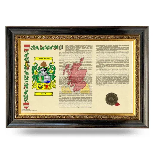 Neul Armorial Landscape Framed - Heirloom