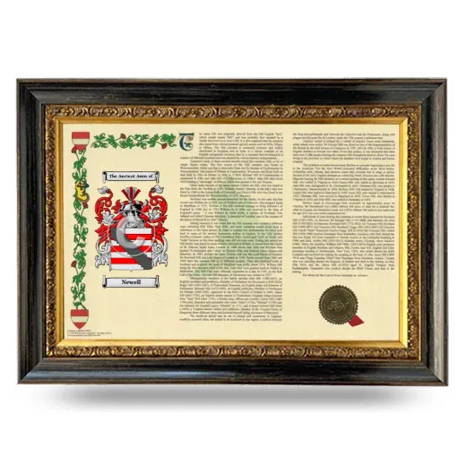 Newell Armorial Landscape Framed - Heirloom