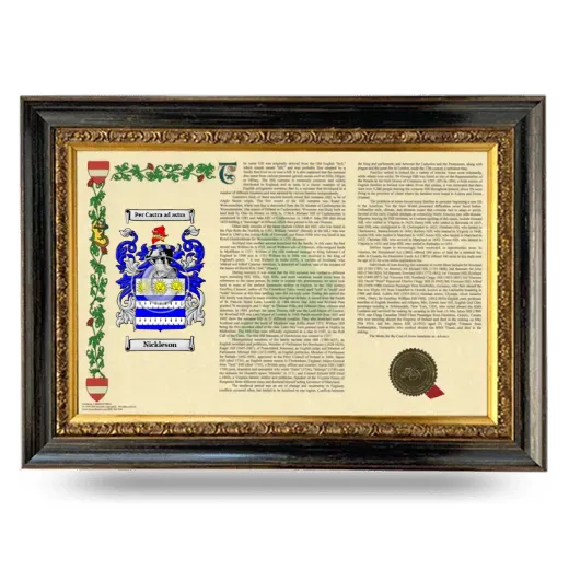 Nickleson Armorial Landscape Framed - Heirloom