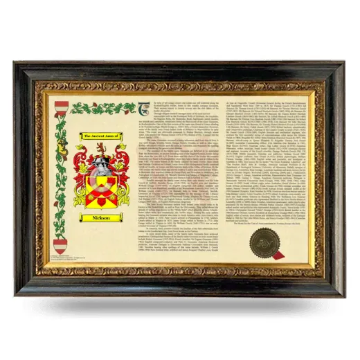 Nickson Armorial Landscape Framed - Heirloom