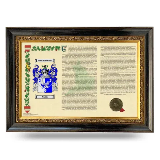 Nielde Armorial Landscape Framed - Heirloom