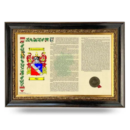 Nige Armorial Landscape Framed - Heirloom